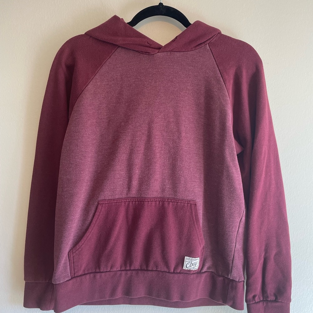 Obey Maroon Hoodie